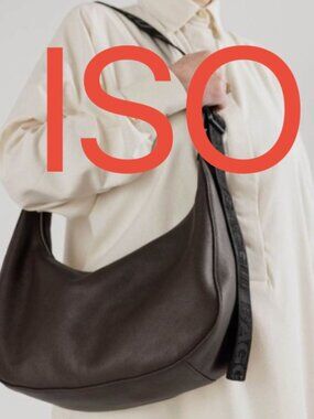 ISO genuine leather crescent by BAGGU